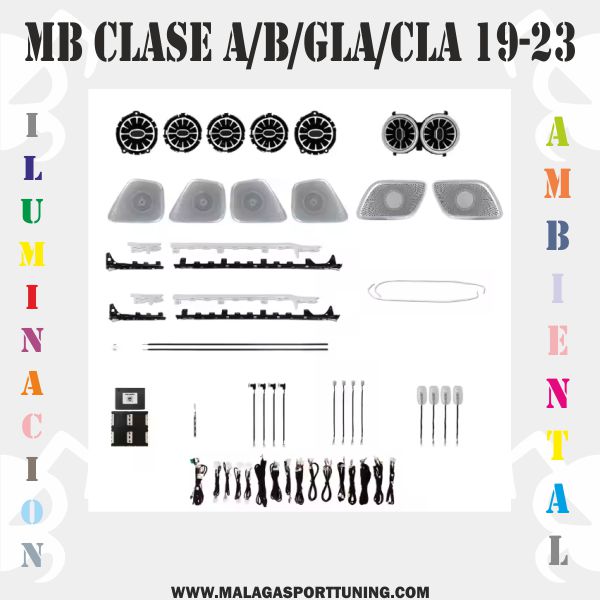 MERCEDES CLASE A/B/GLA/CLA 19-23 ILUMINACION AMBIENTAL DINAMICA - Imagen 2
