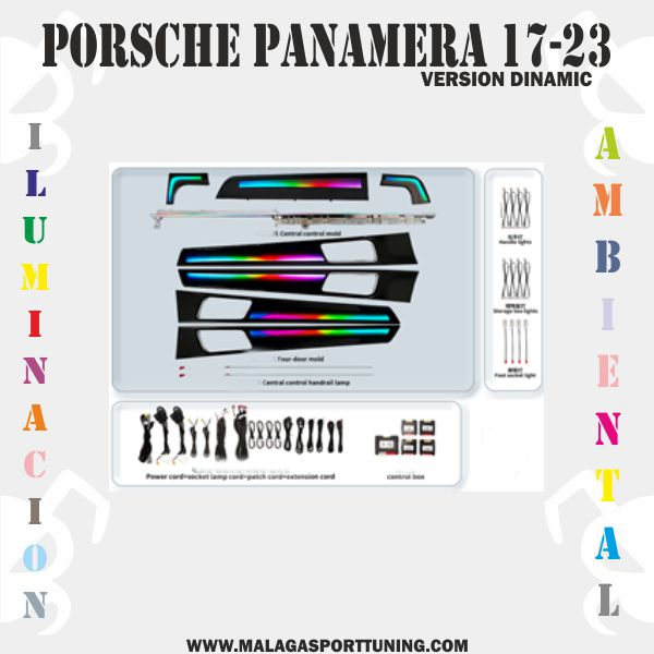 PORSCHE PANAMERA 2017-23 Ver. DINAMIC ILUMINACION AMBIENTAL DINAMICA - Imagen 2