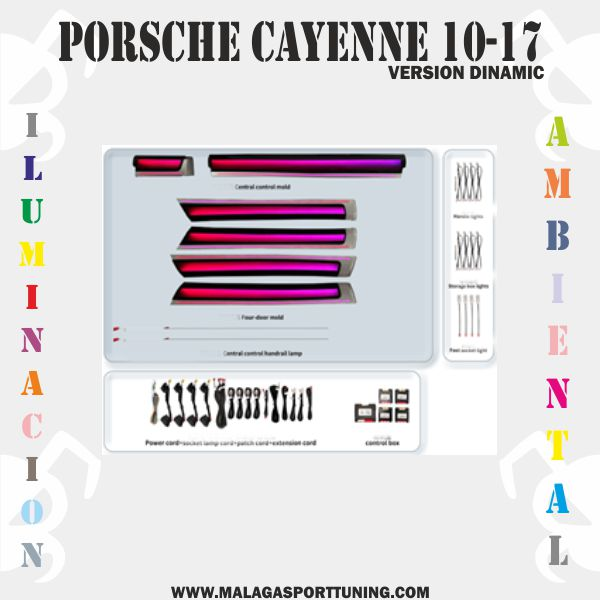PORSCHE CAYENNE 10-17 Ver. DINAMIC ILUMINACION AMBIENTAL DINAMICA - Imagen 2