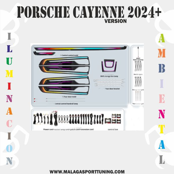 PORSCHE CAYENNE 2024+ Ver. DINAMIC ILUMINACION AMBIENTAL DINAMICA - Imagen 2