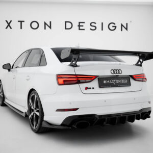 Carbon Spoiler With External Brackets Uprights Audi A3 / A3 S-Line /  / R Sedan 8V / 8V Facelift