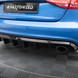DIFUSOR TRASEROAudi A4 S-Line Sedan /   (Version with single exhaust tips on both sides)