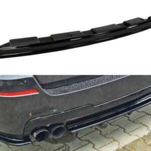 DIFUSOR TRASERO for BMW 5 M-Pack Sedan/Touring F10/F11 - without vertical bars (fits two double exhaust ends)