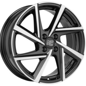 4 LLANTAS MSW 80/4 15 PULGADAS GLOSS BLACK FULL POLISHED