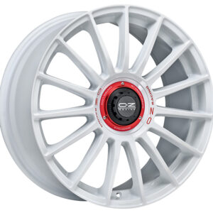 4 LLANTAS OZ SUPERTURISMO EVOLUZIONE 20 PULGADAS RACE WHITE RED LETTERING