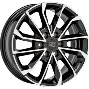 4 LLANTAS MSW 42 VAN 17 PULGADAS GLOSS BLACK FULL POLISHED