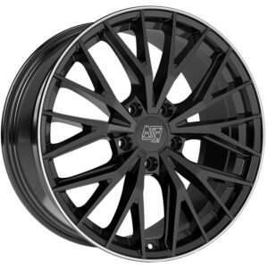 4 LLANTAS MSW 44 20 PULGADAS GLOSS BLACK+DIAMOND LIP