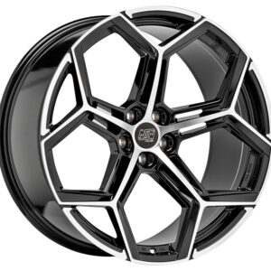 4 LLANTAS MSW 53 22 PULGADAS GLOSS BLACK FULL POLISHED