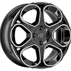 4 LLANTAS MSW 83 17 PULGADAS GLOSS BLACK FULL POLISHED