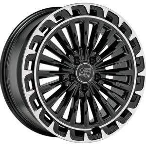 4 LLANTAS MSW 32 20 PULGADAS GLOSS BLACK+DIAMOND LIP