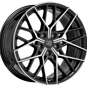 4 LLANTAS MSW 74 20 PULGADAS GLOSS BLACK FULL POLISHED