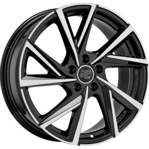 4 LLANTAS MSW 80/5 16 PULGADAS GLOSS BLACK FULL POLISHED