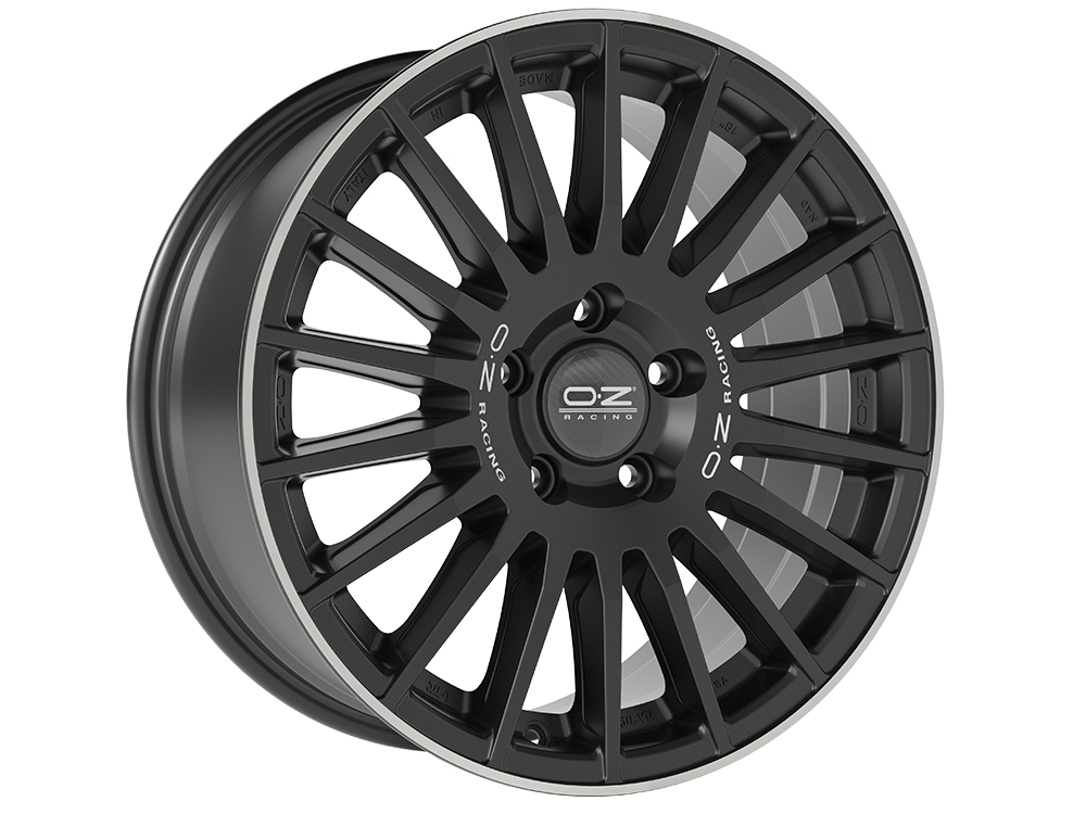 4 LLANTAS OZ RALLY DESERT 18 PULGADAS MATT BLACK SILVER LET. DIAMOND LIP