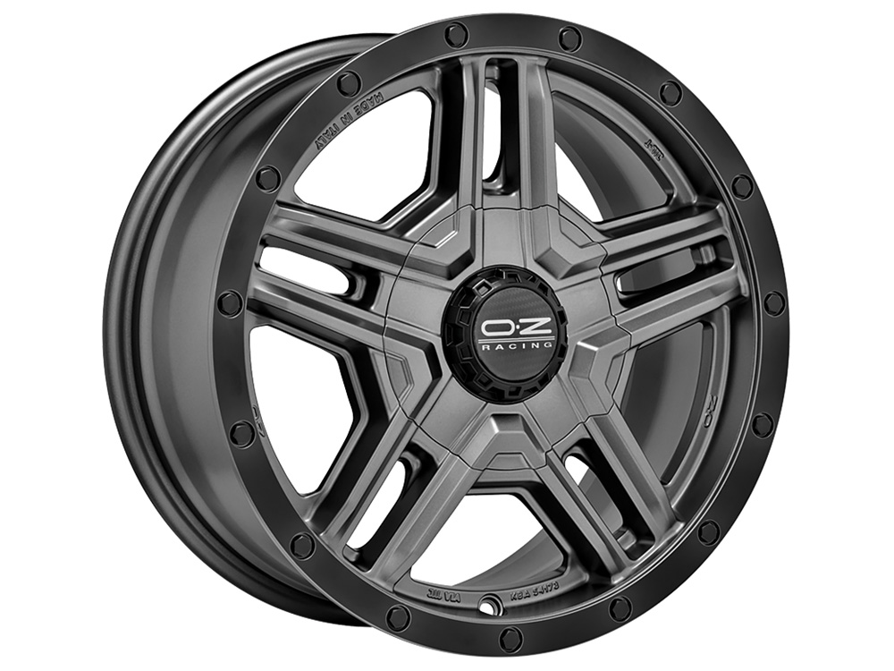 4 LLANTAS OZ RALLY ADVENTURE 17 PULGADAS MATT GRAPHITE / BLACK LIP