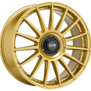 4 LLANTAS OZ SUPERTURISMO EVOLUZIONE 20 PULGADAS RACE GOLD BLACK LETTERING