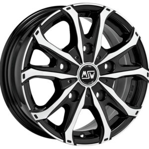 4 LLANTAS MSW 48 VAN 15 PULGADAS GLOSS BLACK FULL POLISHED