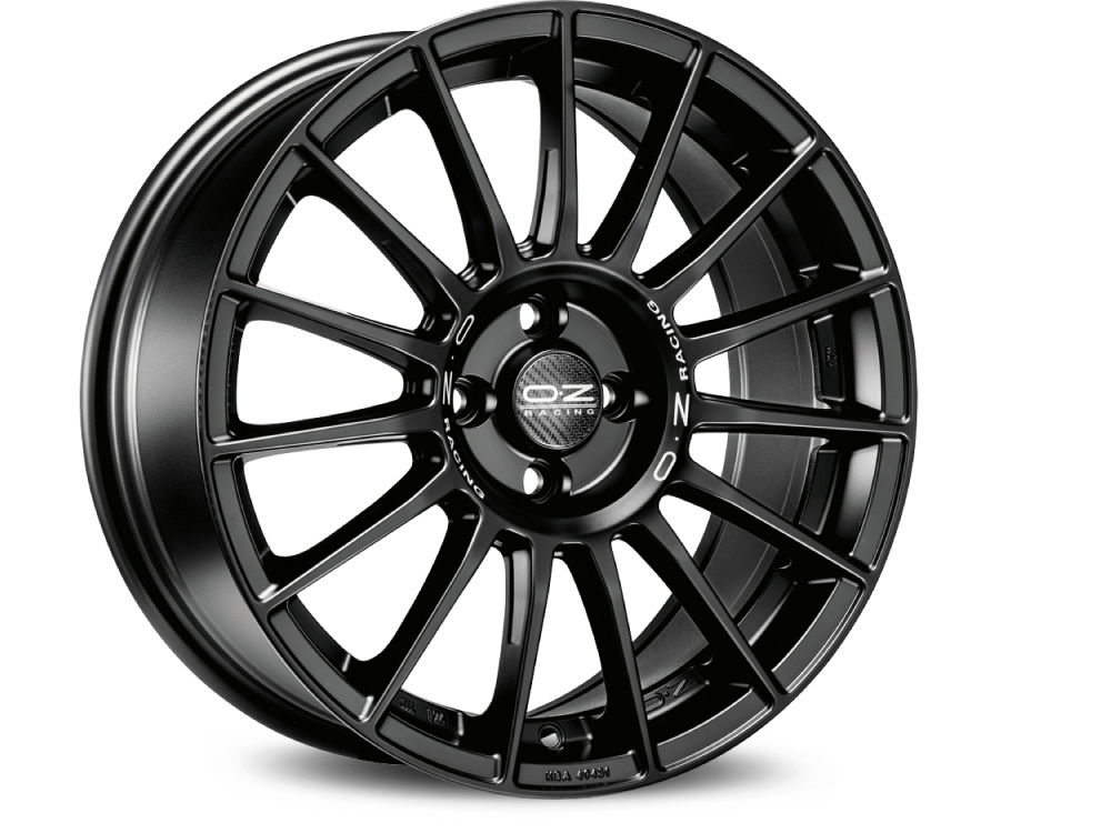 4 LLANTAS OZ SUPERTURISMO LM 21 PULGADAS MATT BLACK RED LETTERING