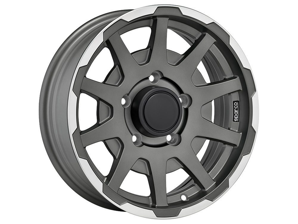 4 LLANTAS SPARCO SPARCO DAKAR 17 PULGADAS MATT DARK GREY LIP POLISHED