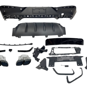 Difusor Trasero Mercedes C254 GLC 2023+ Coupe look AMG GLC63 Black