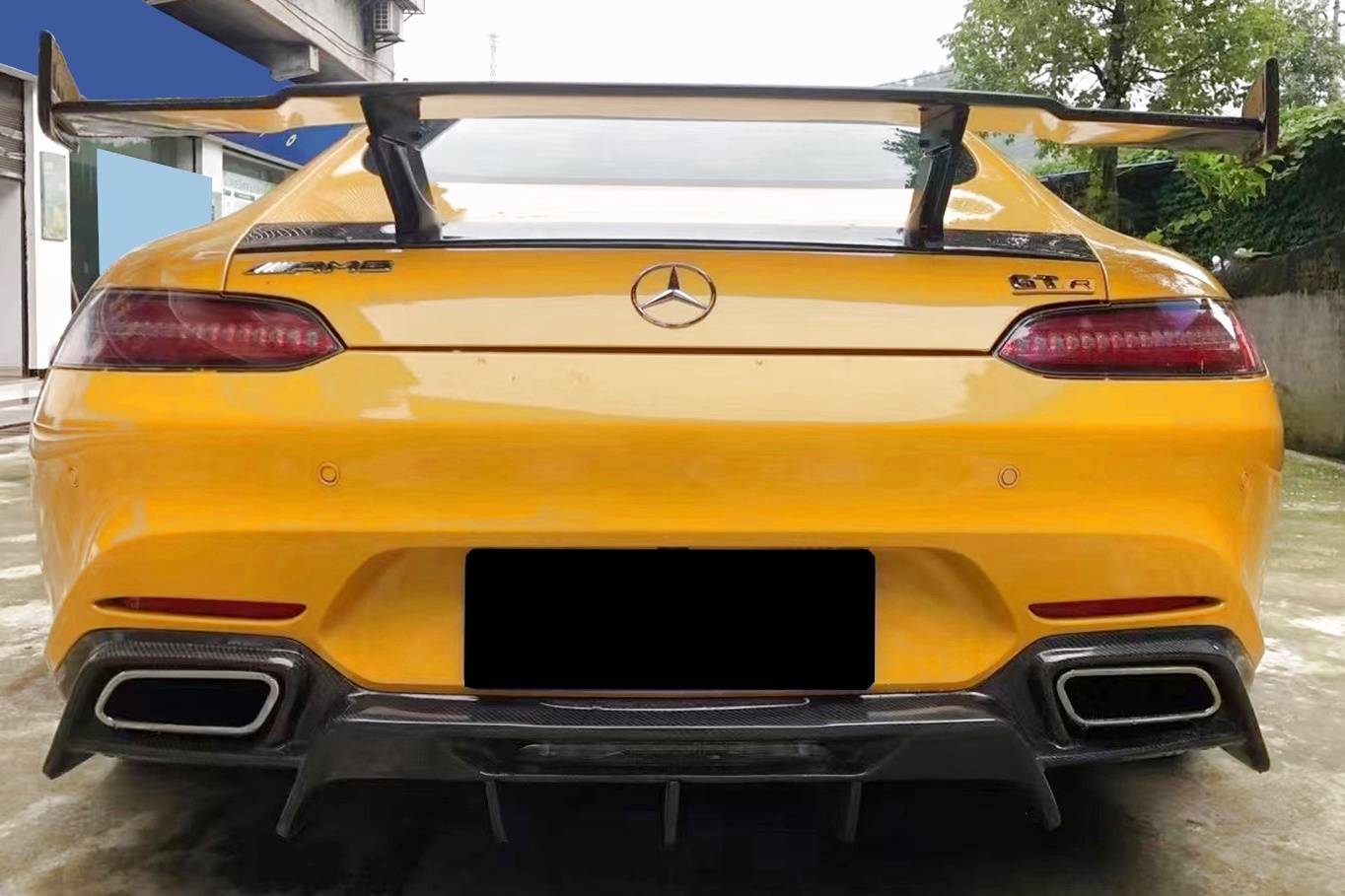 Difusor Trasero Mercedes R190 Coupe Look AMG GT Carbono - Imagen 4