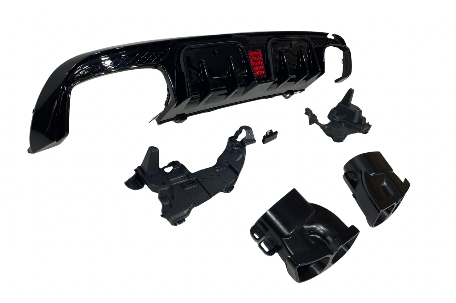 Difusor Trasero Mercedes W205 2019+ 4P / SW Look BRS - Imagen 2