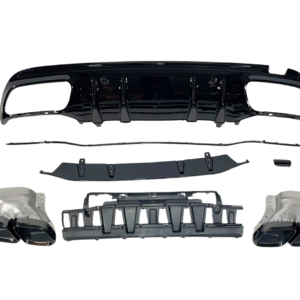Difusor Trasero Mercedes W205 2019 4P / SW Look C63 Black