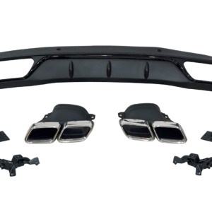 Difusor Trasero Mercedes W205 2014-2018 4P / SW Look C63 ABS