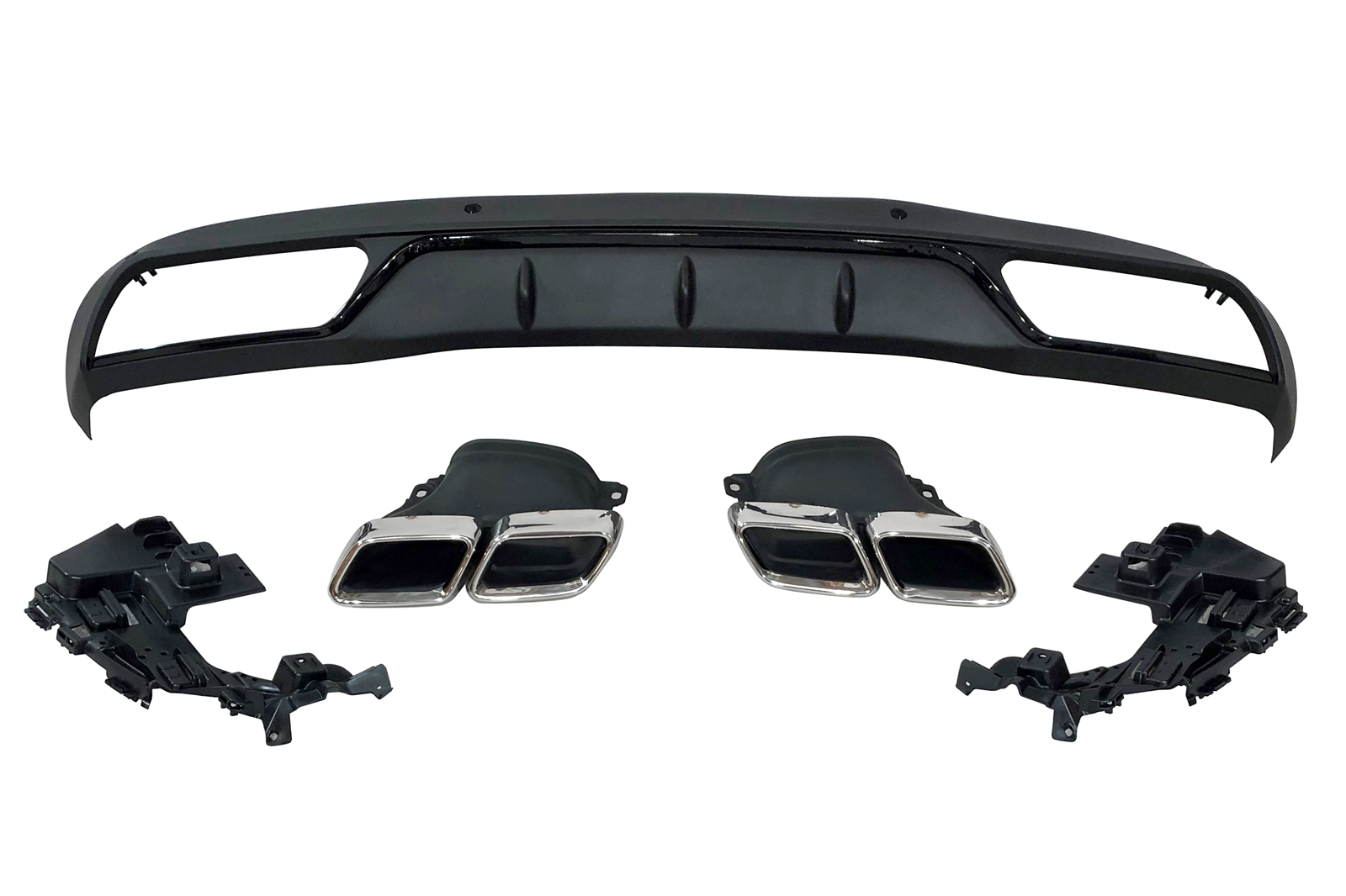 Difusor Trasero Mercedes W205 2014-2018 4P / SW Look C63 ABS