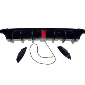 Difusor Trasero Volkswagen Golf 7 Negro Brillante