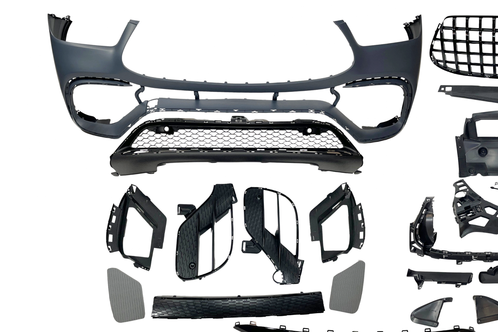 Paragolpes delantero Mercedes W167 / C167 2020+ GLE Look AMG - Imagen 3