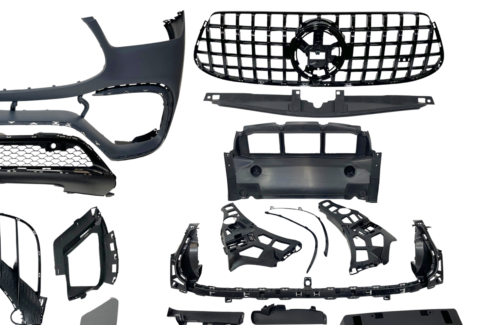 Paragolpes delantero Mercedes W167 / C167 2020+ GLE Look AMG - Imagen 4