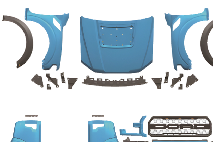 Kit De Carrocería Ford Ranger 2012-2021 Look F150 - Imagen 3