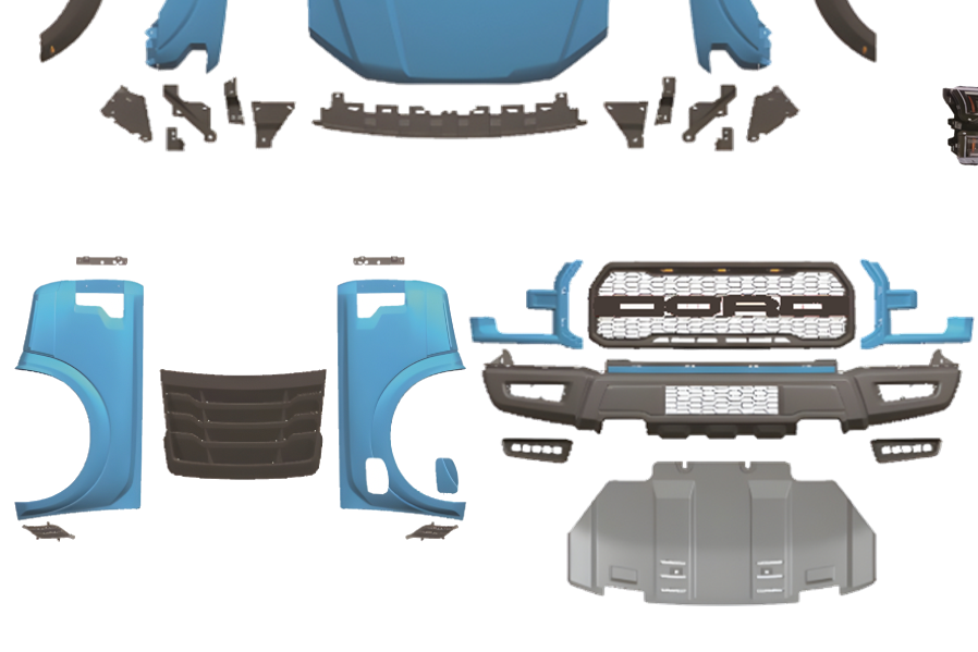 Kit De Carrocería Ford Ranger 2012-2021 Look F150 - Imagen 4