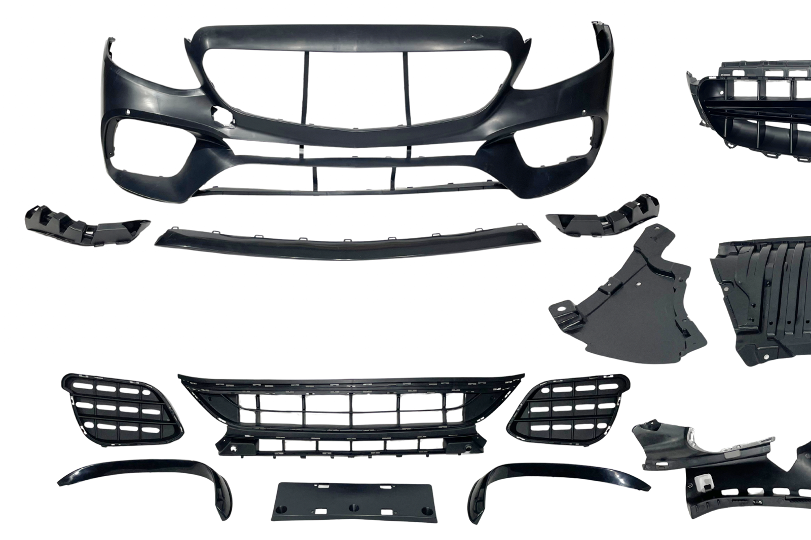 Paragolpes Delantero Mercedes W213 4p 2016-2019 / C238 look AMG E63 - Imagen 2