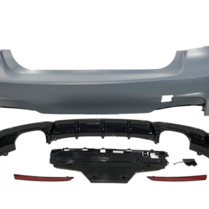 Paragolpes Trasero BMW F30 Look M Performance 2 Salidas doble