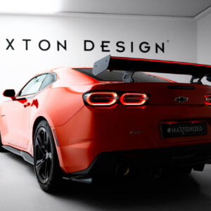 ALERON DE CARBONO With Internal Brackets Uprights + LED Chevrolet Camaro SS Mk6 Facelift