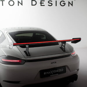 ALERON DE CARBONO With Internal Brackets Uprights V.1 + LED Porsche 718 Cayman 982c
