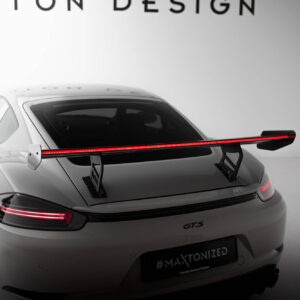 ALERON DE CARBONO With Internal Brackets Uprights V.2 + LED Porsche 718 Cayman 982c
