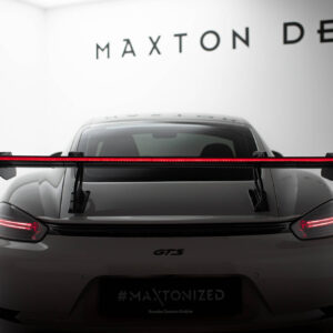 ALERON DE CARBONO With Swan Mounting V.2 + LED Porsche 718 Cayman 982c