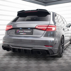20834 Rear Valance Audi A3 S Line Sportback 8V Facelift Version with single exhausts on both sides