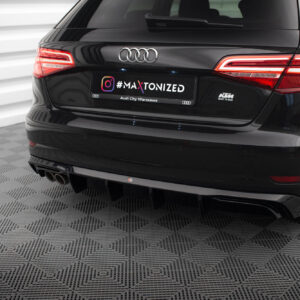 DIFUSOR TRASEROAudi A3 Sportback 8V Facelift (Version with double exhaust tip)