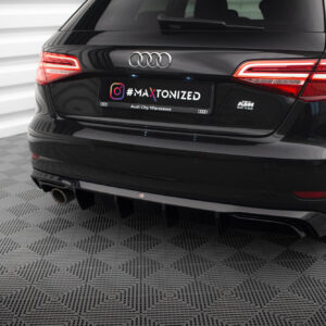 DIFUSOR TRASEROAudi A3 Sportback 8V Facelift (Version with one exhaust tip on single side)