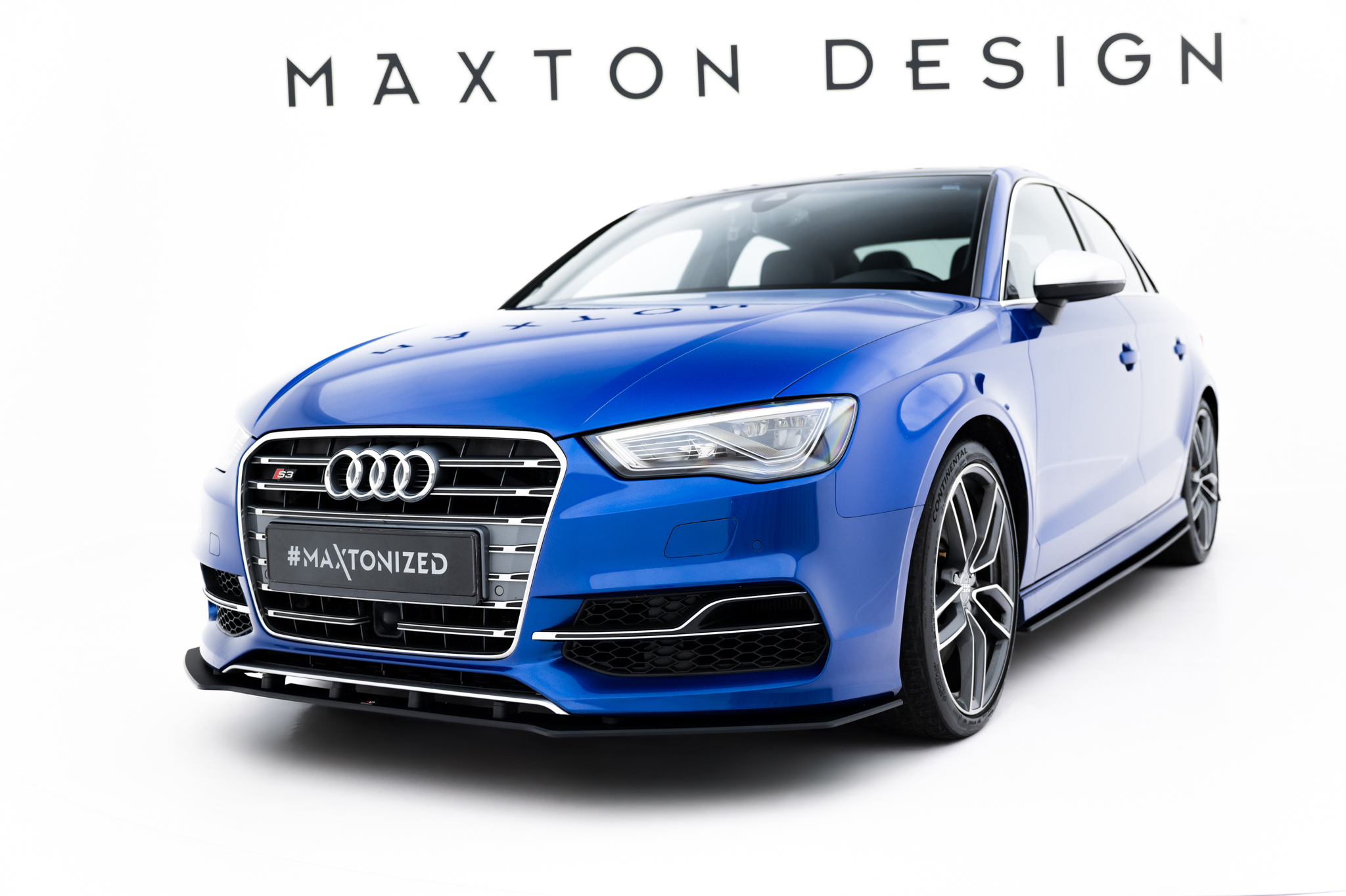20439 Street Pro Front Splitter Audi S3 A3 S Line Sedan 8V