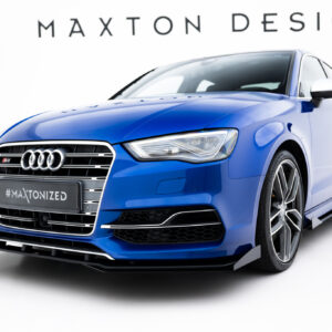 20442 Street Pro Front Splitter Flaps Audi S3 A3 S Line Sedan 8V