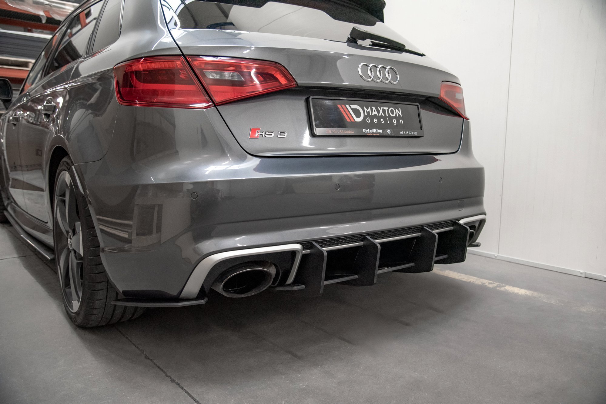 DIFUSOR TRASERO RACING DURABILITY V.2 AUDI RS3 8V SPORTBACK