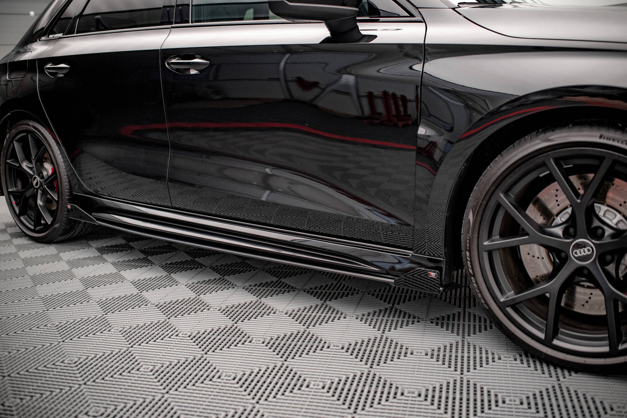 14854 Street Pro Side Skirts Diffusers Flaps Audi RS3 Sportback 8Y