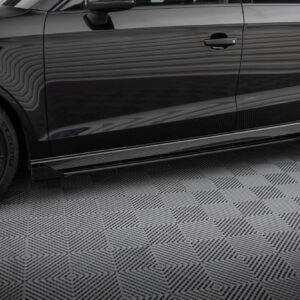 19811 Street Pro Side Skirts Diffusers V 1 Flaps Audi RS3 Sedan 8V Facelift