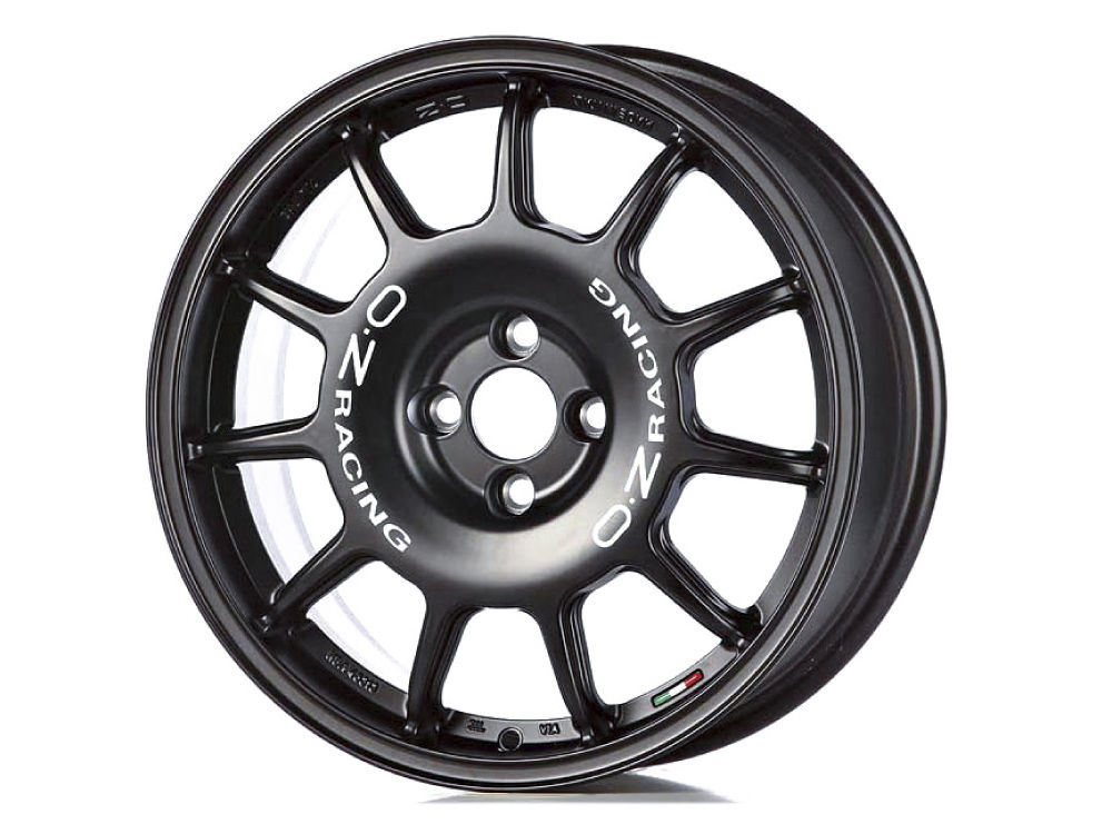 4 LLANTAS OZ LEGGENDA 17 PULGADAS MATT BLACK + WHITE LETTERING