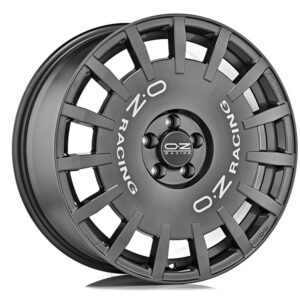 4 LLANTAS OZ RALLY RACING 18 PULGADAS DARK GRAPHITE SILVER LETTERING