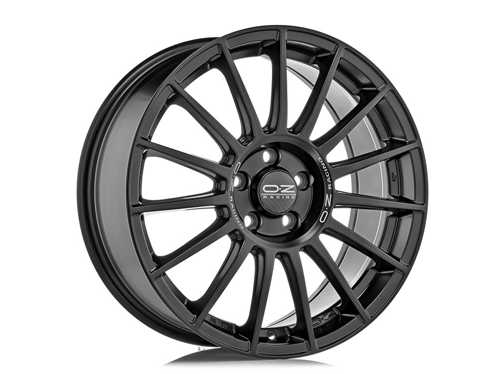 4 LLANTAS OZ SUPERTURISMO LM 21 PULGADAS MATT BLACK SILVER LETTERING